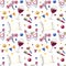 Carnival seamless pattern with Jewish Purim symbols, masks, magilat Esther, wine for wrapping paper and invitations