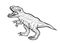 Carnivorous dinosaur illustration