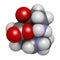 Carnosine molecule. 3D rendering.  Has antioxidant properties; commonly used in food supplements.  Atoms are represented as