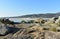 Carnota Beach or Playa de Carnota, the largest galician beach at famous Rias Baixas region. CoruÃ±a Province, Galicia, Spain.