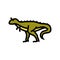 carnotaurus dinosaur animal color icon vector illustration
