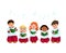 Caroling kids set