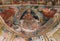 Carolingian church view of medieval fresco, Italian architecture