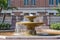 The Carolyn Craig Franklin Library Garden Courtyard and Fountain