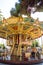 Carousel in the amusement Park. Nice Azure Coast France September 2017