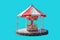 Carousel isolate on cyan background with clipping path