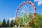 Carousels and attractions in the children`s park. Cheboksary, Russia, 19/05/2018