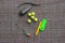 Carp snap safety clip with floating artificial bait, pineapple smell boilies, drill and needle for boilies
