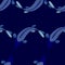 Carp. Traditional eastern seamless pattern.Japanese pattern. Waves pattern. Vector.