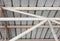 Carpark metal roof structure, steel industrial building indoor