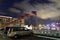 Carpark at Nice night view morden building, Hong Kong