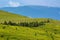 carpathian countryside with forested hills