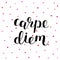 Carpe diem. Seize the day.