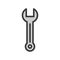 Carpenter,construction,equipment,filled outline icon wrench.