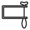 Carpenter coping saw icon, outline style