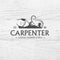 Carpenter design element in vintage style