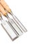 Carpenter\'s chisel on white background