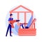 Carpenter services abstract concept vector illustration.