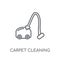 Carpet cleaning linear icon. Modern outline Carpet cleaning logo