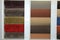 Carpet swatches in a shop