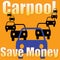Carpool saves money illustration