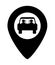 Carpooling map point symbol icon