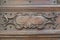 Carrara cathedral, Tuscany Italy. Wood bas-relief on the cathedral`s portal