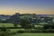 Carreg Cennen castle at dusk