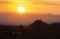 Carreg Cennen castle sunset