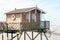 Carrelet fishing hut on stilts or Carrelets in medoc gironde