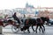 Carriage with horses Prague (Czech Republic).