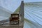 Carriage rising on a cable-stayed bridge in Sao Paulo, Brazil.