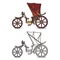 Carriage of XIX century. Victorian, French chariot