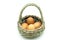 Carrier basket with eggs