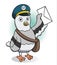 Carrier Pigeon Holding a Letter