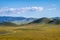 Carrizo Plain National Monument in central California is covered in swaths of yellow, orange and purple from a super bloom of