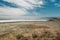 Carrizo Plain National Monument, San Luis Obispo County, California. Soda Lake, desert with native plants, hills, mountains, and c
