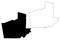 Carroll County, Georgia U.S. county, United States of America,USA, U.S., US map vector illustration, scribble sketch Carroll map