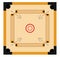 Carrom game board, icon