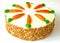 Carrot cake isolated