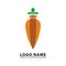 carrot elegant logo vector icon