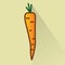 Carrot flat design icon