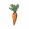 Carrot hand-drawn illustration. Carrot. Vector doodle style cartoon illustration