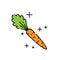 Carrot line icon