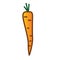 Carrot linear thin line icon