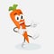 Carrot Logo mascot Hi pose