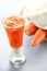 Carrot milk juice