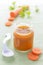 Carrot puree for baby`s nutrition