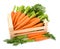 Carrot roots (Daucus carota ssp. sativus) in wooden crate