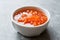 Carrot and Rose Jam in Ceramic Bowl / Mixed Marmalade